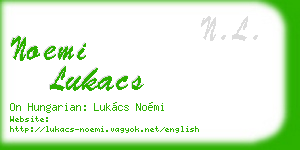 noemi lukacs business card