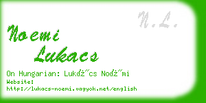 noemi lukacs business card